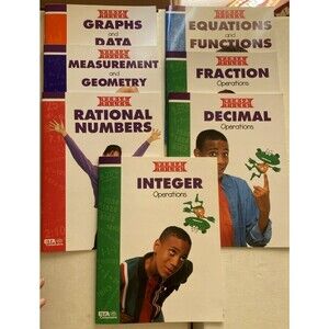 ETA Versa Tiles Math Lab Level 7 Lot of OF 7 Books VersaTiles Home School